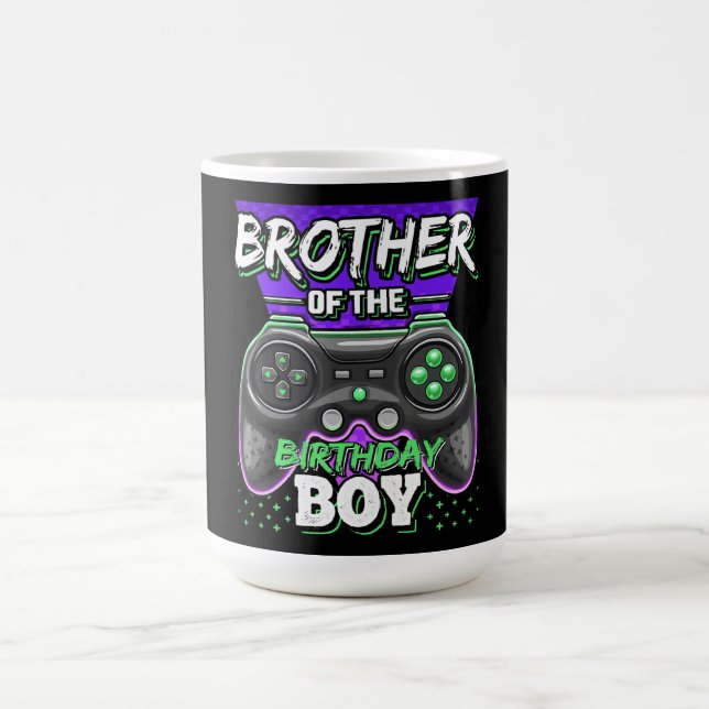 Bror till Birthday Boy Matching Video Game Kaffemugg (Center)
