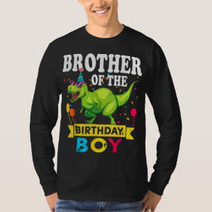 Bror till Birthday Boy T-Rex RAWR Dinosaur Bi T Shirt