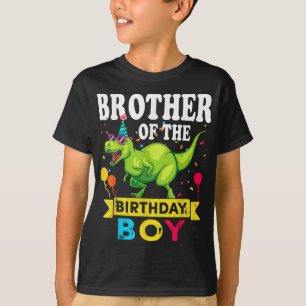 Bror till Birthday Boy T-Rex RAWR Dinosaur Bi T Shirt