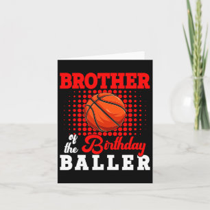 Bror till Birthday Bysketbyll Player Älskare Match Kort