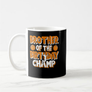 Bror till Birthday Champ Boys Basketball Part Kaffemugg