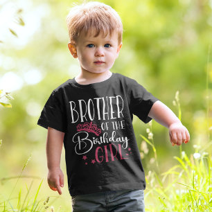 Bror till Birthday Girl Anpassningsbar Squad Match T Shirt