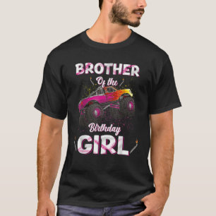 Bror till Birthday Girl Monster Lastbil Bday Wo T Shirt