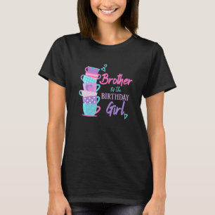 Bror till Birthday Girl Tea Party Theme Match T Shirt
