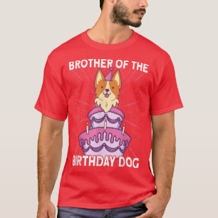 Bror till Birthday Hund Birthday Corgi Hund T Shirt