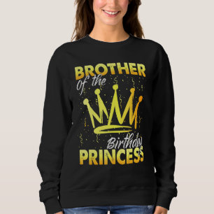 Bror till Birthday Princess Girl Dotter Birthda T Shirt