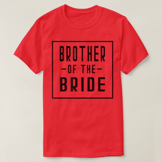 Bror till Bride Bachelor Matching Group Big L T Shirt (Design framsida)