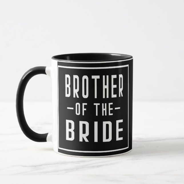 Bror till Bride Bachelor Matching Group Big Mugg (Vänster)