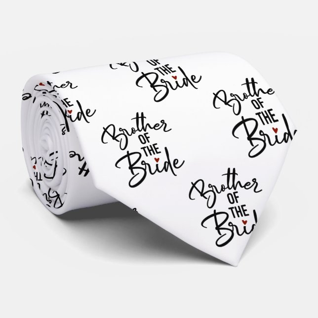 Bror till Bride Black and White Slips (Rullad)