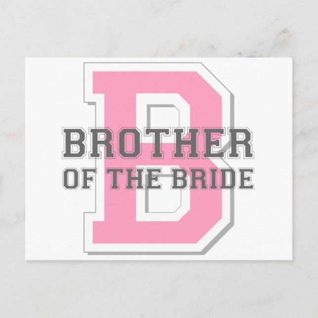 Bror till Bride Cheer Vykort (Framsida)