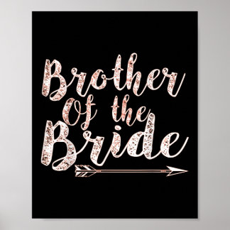 Bror till Bride Groom Bröllop Bachelor Party Poster