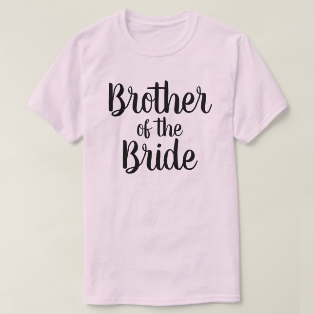 Bror till Bride T-Shirt (Design framsida)