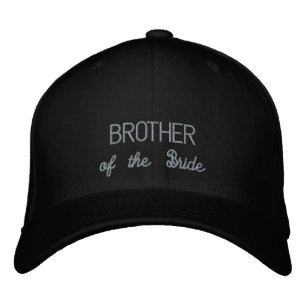 Bror till bridhatten broderad keps