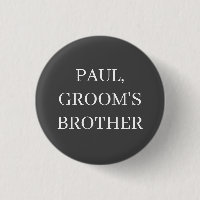 BROR TILL BRUDGUMMEN MÄRKE KNAPP BRÖLLLOP MOGNINGS