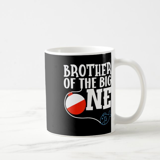 Bror till den stora fiskesyngeln första födelsedag kaffemugg (Höger)