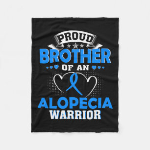 Bror till en Alopecia Warrior Fleecefilt