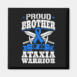 Bror till en Ataxi Warrior Awareness Ribbon Dyst Magnet