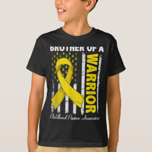 Bror till en krigare Barncancer medvetenhet T Shirt