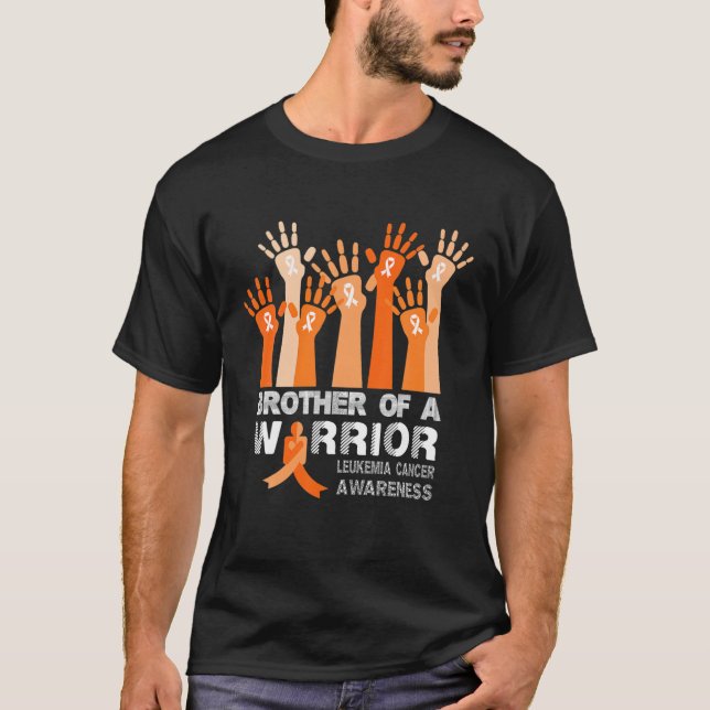 Bror till en Lung Cancer Awareness Warrior T Shirt (Framsida)