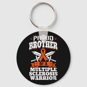 Bror till en Många Sclerosis Warrior Awarene Nyckelring