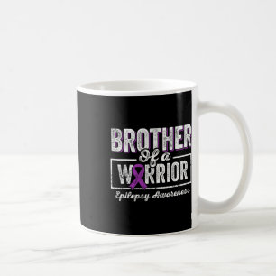 Bror till en Warrior Epilepsy Brother Lila Ribbo Kaffemugg