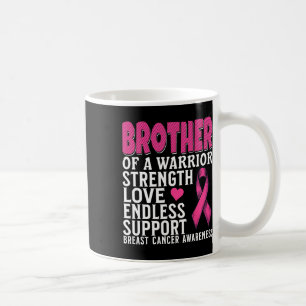Bror till ett bryggsamhetsnät för bröstcancer kaffemugg