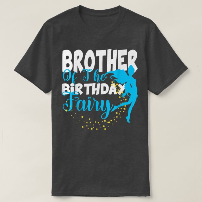 Bror till Fairy Fantasy Birthday Squ T Shirt (Design framsida)