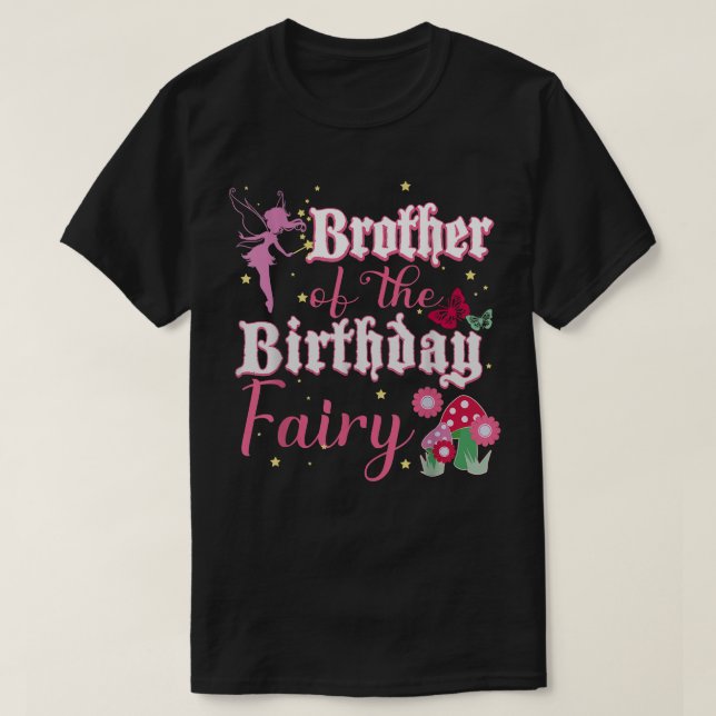 Bror till Fairy Princess Mushroom Bu T Shirt (Design framsida)