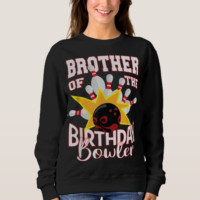 Bror till födelsedag Bowlareare Kid Bowling Party T Shirt (Framsida)
