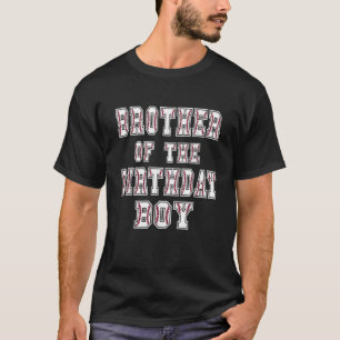 Bror till födelsedagen Baller Baseball Themar Par T Shirt