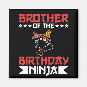Bror till födelsedagen Ninja Fight Taekwondo Gift Magnet