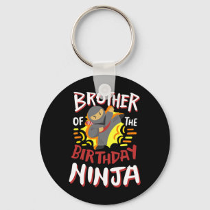 Bror till födelsedagen Ninja Karate Kids Bday Par Nyckelring