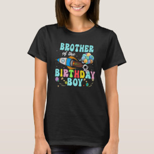 Bror till födelsedagets astronaut Boy Space Party T Shirt