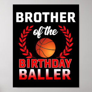 Bror till födelsedagsbyllens bysketbylltema Bd Poster