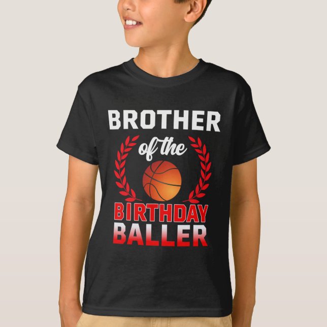 Bror till födelsedagsbyllens bysketbylltema Bd T Shirt (Framsida)