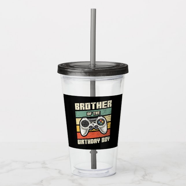 Bror till födelsedagsgamergåvan take away mugg (Framsida)
