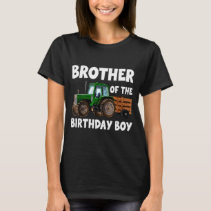 Bror till födelsedagsgrabben traktorbonde t shirt