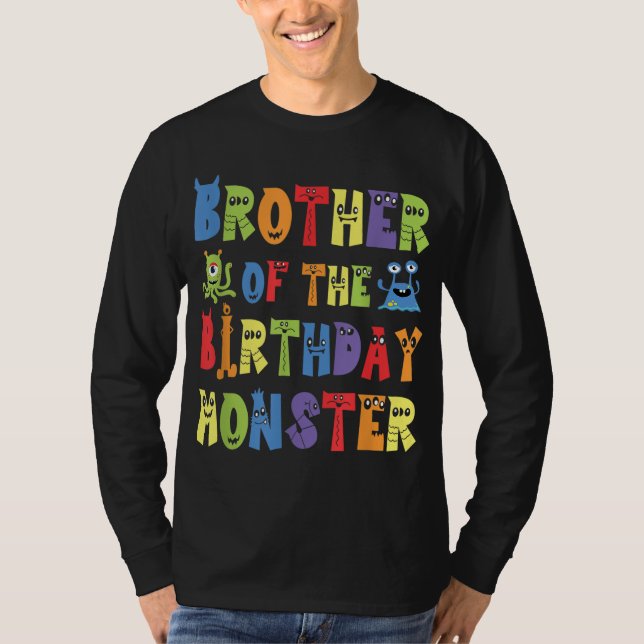Bror till födelsedagsmästare Alien Kid B-day Pa T Shirt (Framsida)