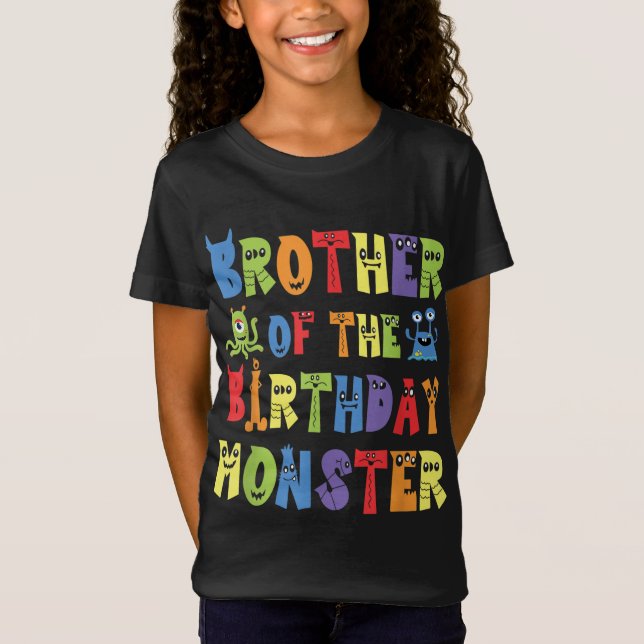 Bror till födelsedagsmästare Alien Kid B-day Pa T Shirt (Framsida)