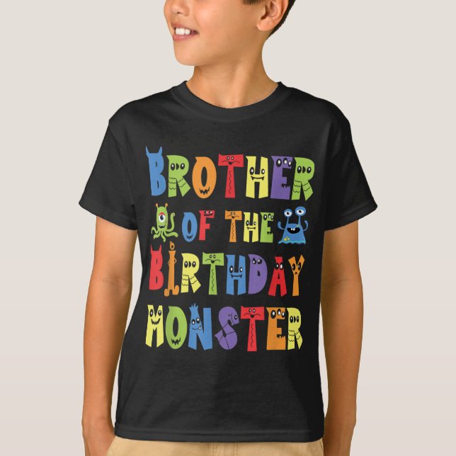 Bror till födelsedagsmästare Alien Kid B-day Pa T Shirt (Framsida)