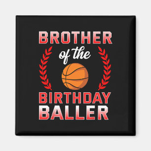 Bror till födelsedagspojken Bysketbyll Bday Celebr Magnet