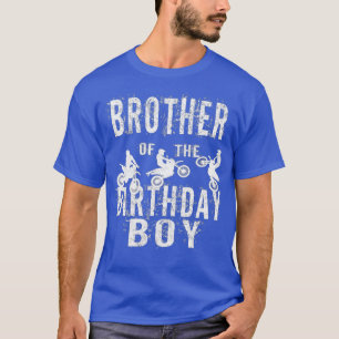 Bror till födelsedagspojken Dirt Bike Bday Party T Shirt