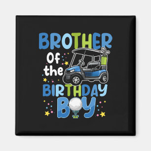 Bror till födelsedagspojken Golf Thmet Matching P Magnet