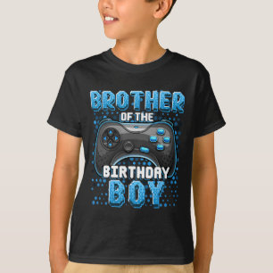Bror till födelsedagspojken som matchade videospel t shirt