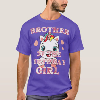 Bror till födelsedagstjejen för Boys Gift Funny U T Shirt