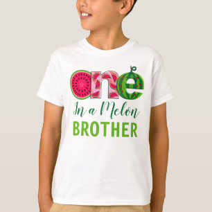 Bror till första födelsedagen En i melon T Shirt