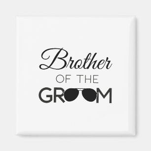 Bror till Groom Bröllopsfest Giftermål Magnet