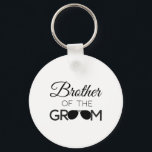 Bror till Groom Bröllopsfest Giftermål Nyckelring<br><div class="desc">Bror till Groom Bröllopsfest Giftermål</div>