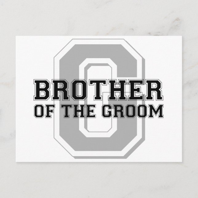 Bror till Groom Cheer Vykort (Framsida)