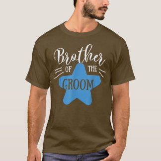 Bror till Groom Star Bröllop eller Bachelor-delen T Shirt